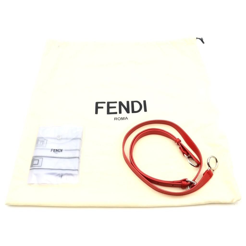 FENDI(フェンディ) PEEKABOO ピーカブー 2WAY ハンドバッグ ショルダーバッグ レッド レディース