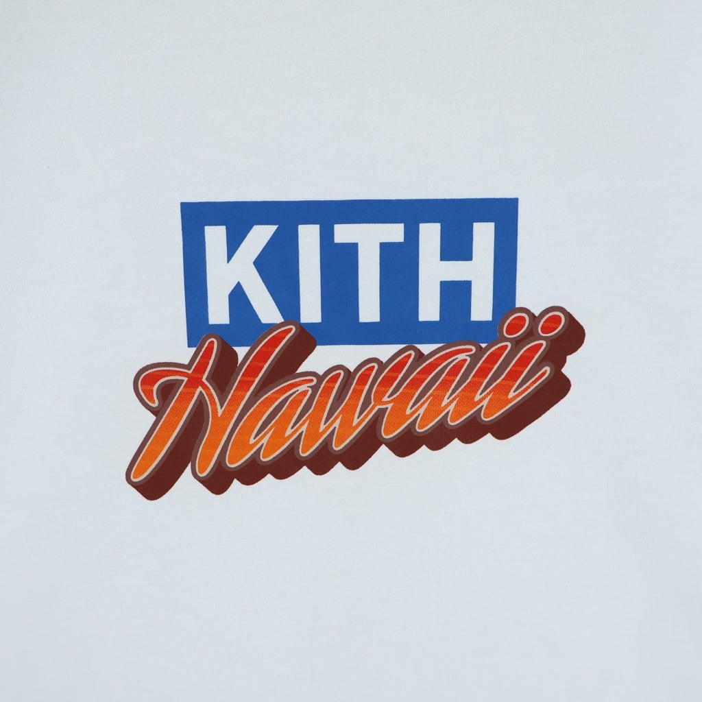 KITH(キス) NYC Hawaii Classic Tee フロントプリント クルーネック 半袖Tシャツ ホワイト