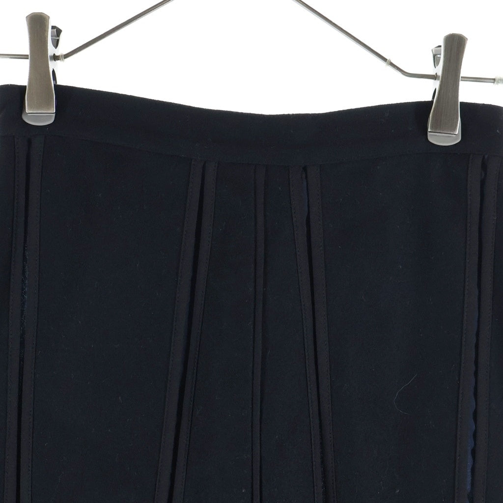 FENDI(フェンディ) プリーツ スリット スカート ブラック レディース FQ6036