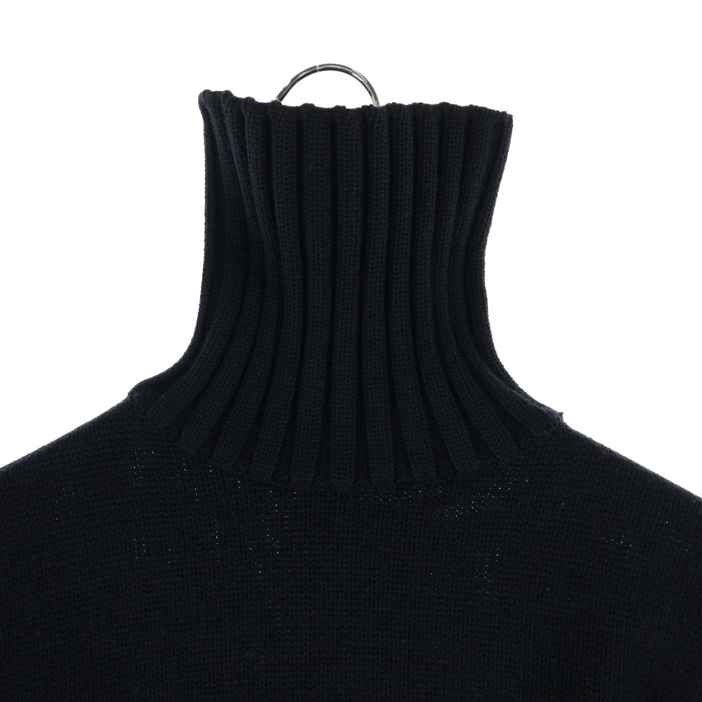 DOLCE & GABBANA(ドルチェアンドガッバーナ) ウール ハイネック 長袖ニット ブラック レディース M523 m2007