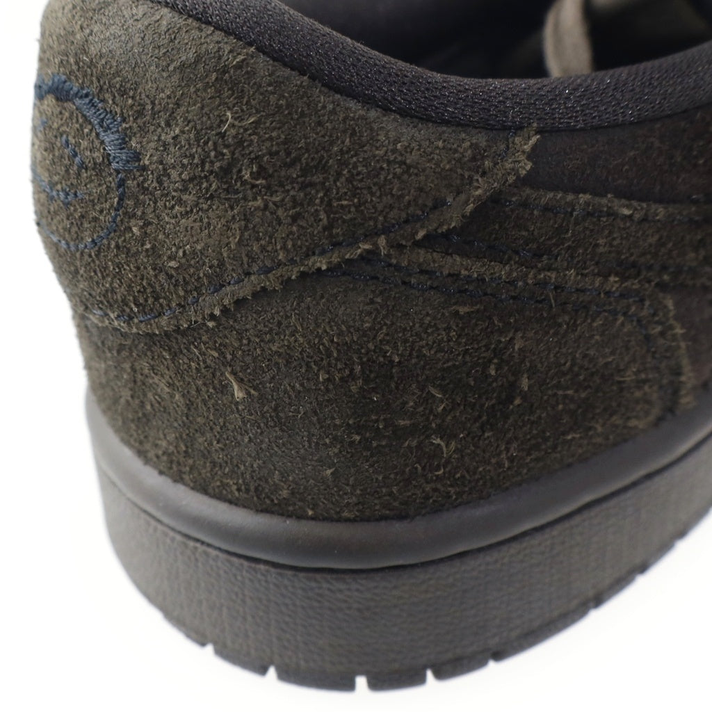 NIKE(ナイキ) ×TRAVIS SCOTT AIR JORDAN 1 LOW OG SP VELVET BROWN トラヴィススコット エアジョーダン1 ベルベットブラウン ローカットスニーカー ブラウン US8.5/26.5cm DM7866-202