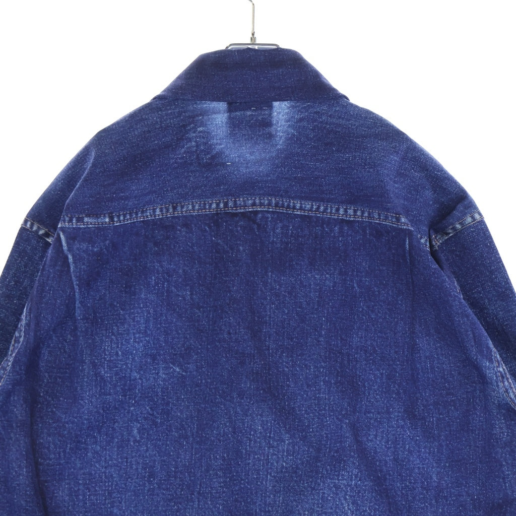 TALKING ABOUT THE ABSTRACTION(トーキング アバウト ザ アブストラクション) 2nd Type Denim Print Jacket デニム転写 ジャケット インディゴ NPT-J-002