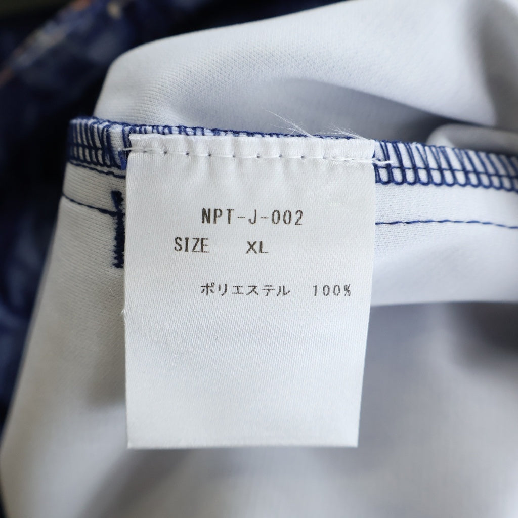 TALKING ABOUT THE ABSTRACTION(トーキング アバウト ザ アブストラクション) 2nd Type Denim Print Jacket デニム転写 ジャケット インディゴ NPT-J-002