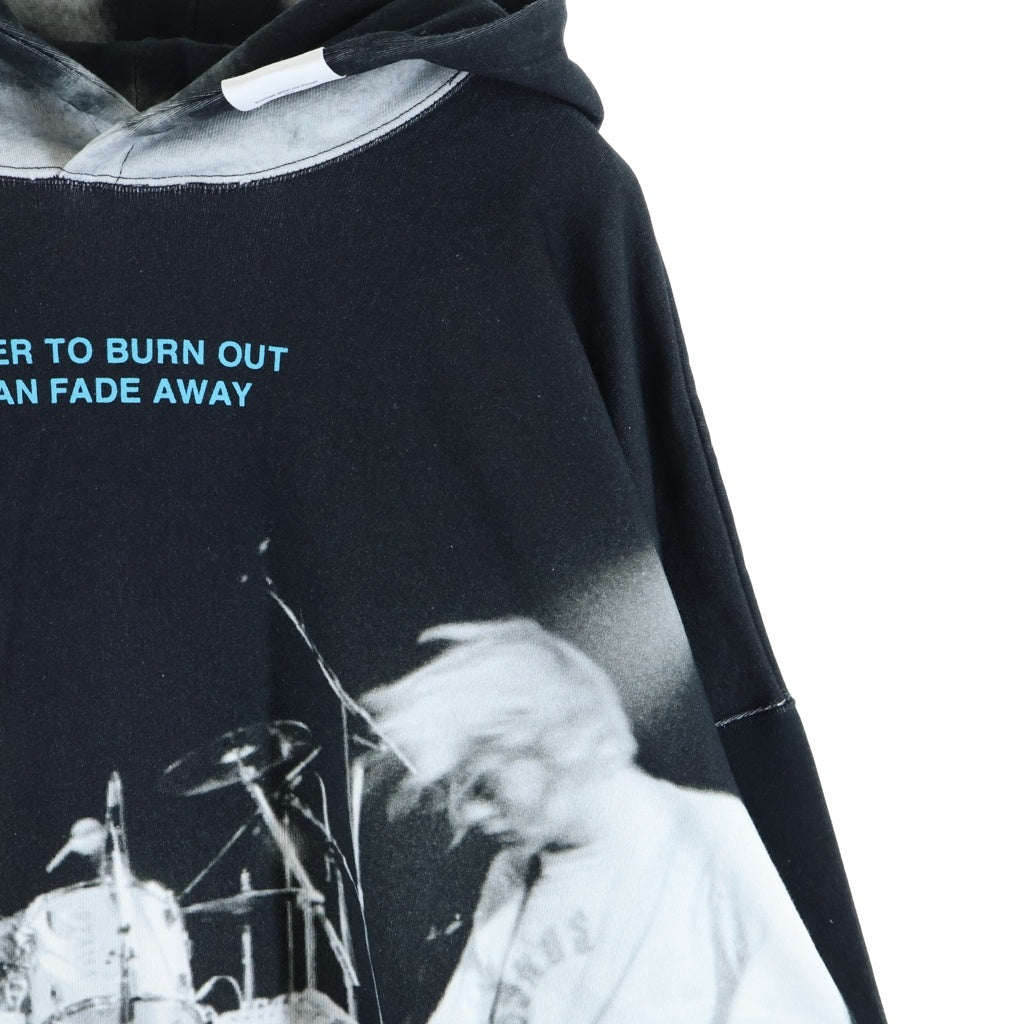 TALKING ABOUT THE ABSTRACTION(トーキング アバウト ザ アブストラクション) Chalse Photo Hoodie フォト総柄プリント プルオーバーパーカー ブラック SS-PPK-001B