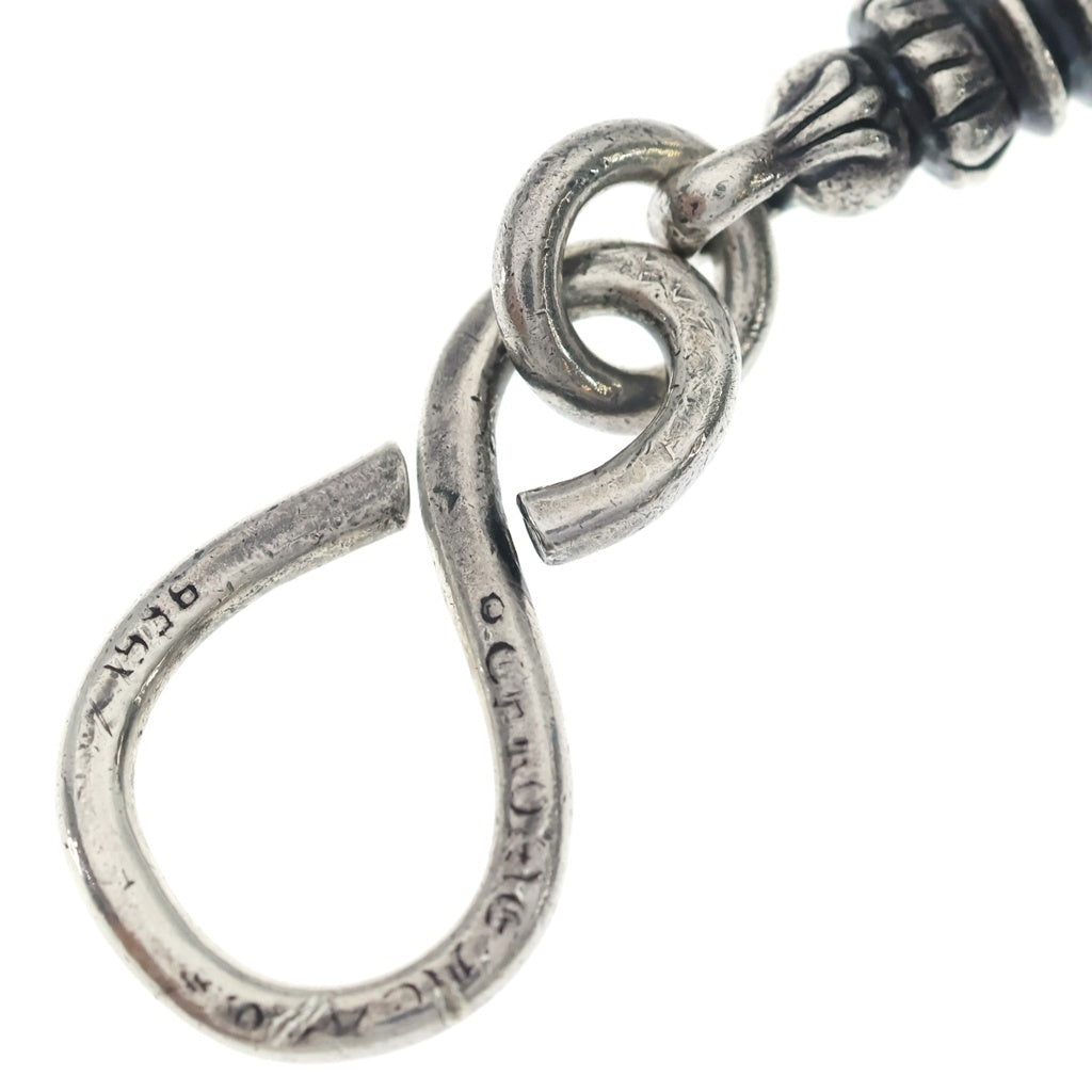 CHROME HEARTS(クロムハーツ) OLD 1CLIP BARREL CROSSBALL 8LINK オールド 1クリップ バレル リンク クロスボール ウォレットチェーン シルバー