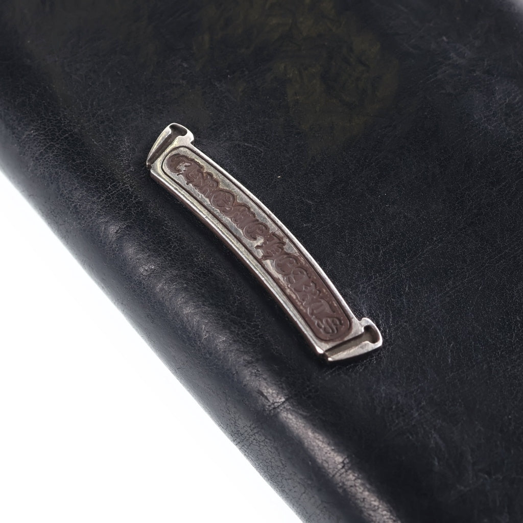 CHROME HEARTS(クロムハーツ) RC F ZP2 フィリグリープラス装飾 ラウンドジップレザーロングウォレット 財布 ブラック