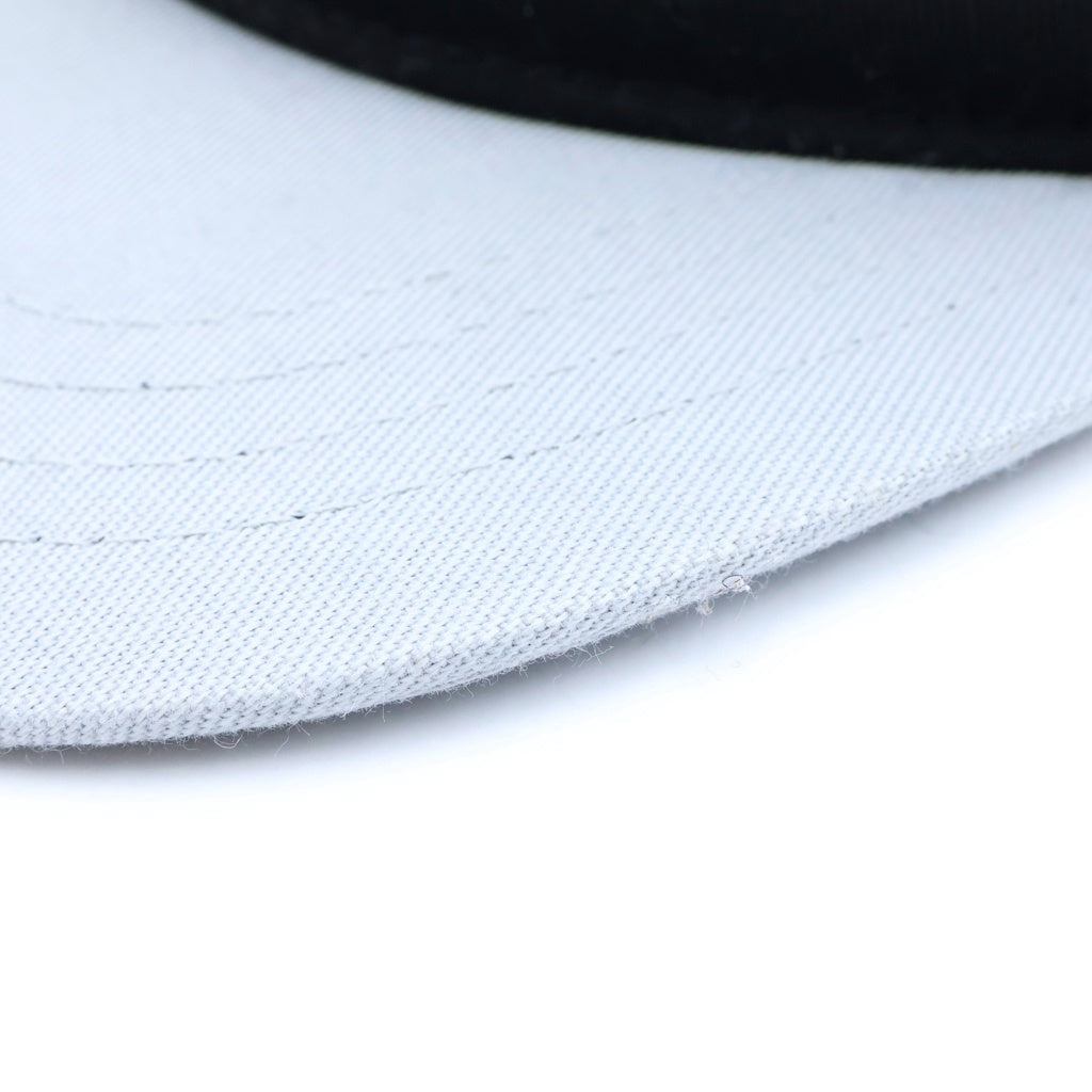 CHROME HEARTS(クロムハーツ) CH HAT CH刺繍 クロスパッチ ベースボールキャップ ブラック/ホワイト