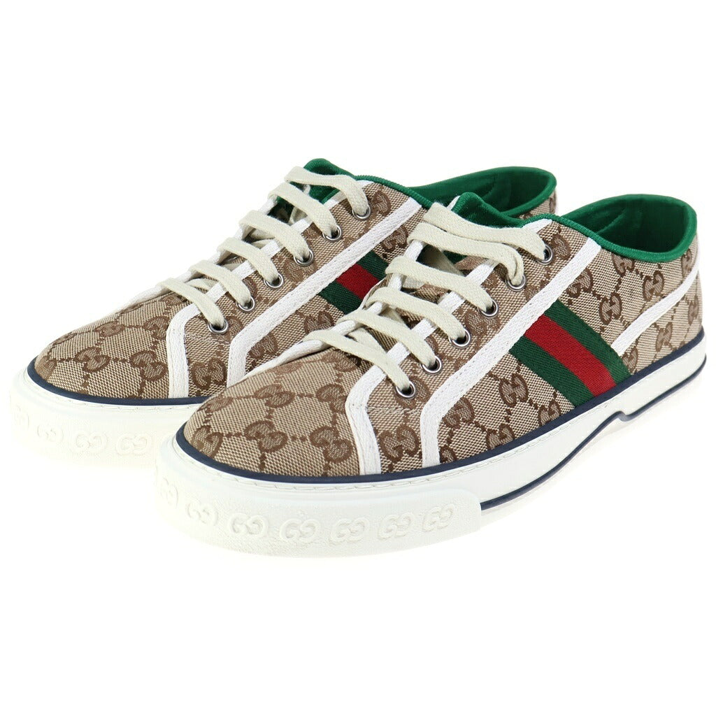 GUCCI(グッチ) 1977 TENNIS GGキャンバス ローカットスニーカー ベージュ 606111