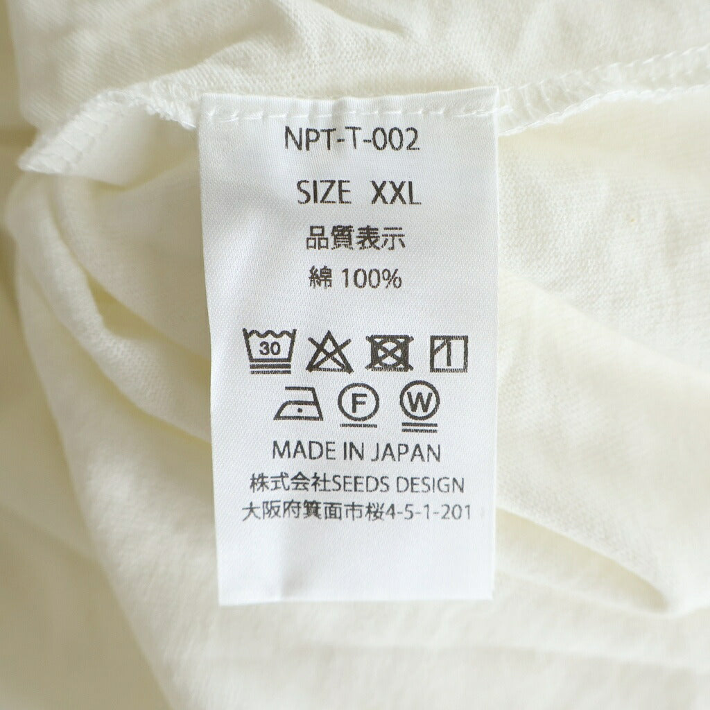 TALKING ABOUT THE ABSTRACTION(トーキング アバウト ザ アブストラクション) NATIVE TOP T-SHIRT イーグルプリント クルーネック 半袖Tシャツ ホワイト NPT-T-002