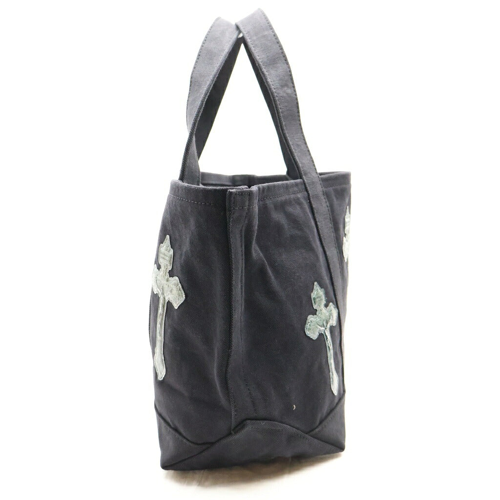 TALKING ABOUT THE ABSTRACTION(トーキング アバウト ザ アブストラクション) CROSS TOTE BAG S クロスパッチ トートバッグ ブラック 2526AW-AC-009