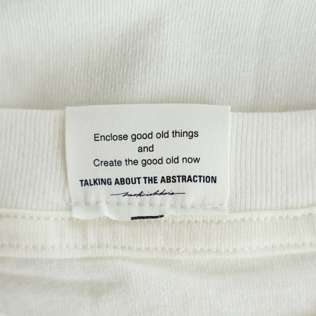 TALKING ABOUT THE ABSTRACTION(トーキング アバウト ザ アブストラクション) NATIVE TOP T-SHIRT イーグルプリント クルーネック 半袖Tシャツ ホワイト NPT-T-002