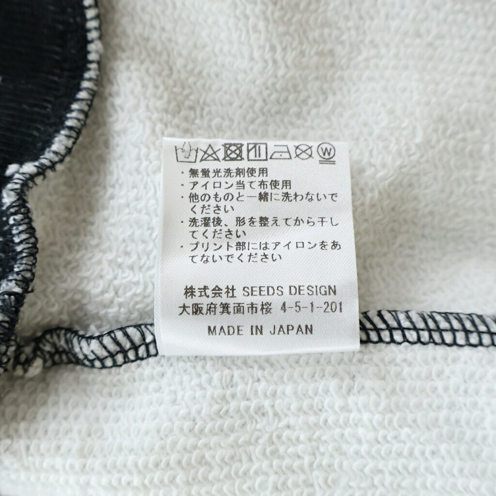 TALKING ABOUT THE ABSTRACTION(トーキング アバウト ザ アブストラクション) Chalse Photo Hoodie フォト総柄プリント プルオーバーパーカー ブラック SS-PPK-001C