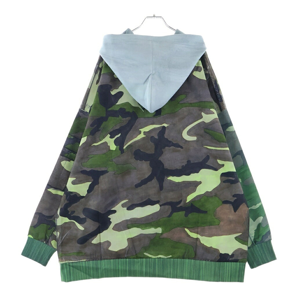 TALKING ABOUT THE ABSTRACTION(トーキング アバウト ザ アブストラクション) RAF MA-1 BOMBER JACKET PRINTED 総柄プリント プルオーバーパーカー グリーン NPT-DP-001