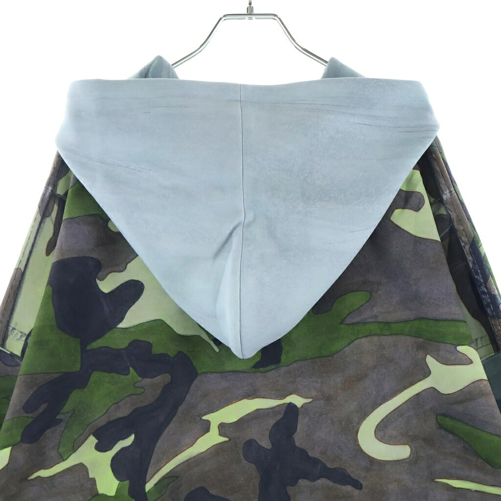 TALKING ABOUT THE ABSTRACTION(トーキング アバウト ザ アブストラクション) RAF MA-1 BOMBER JACKET PRINTED 総柄プリント プルオーバーパーカー グリーン NPT-DP-001