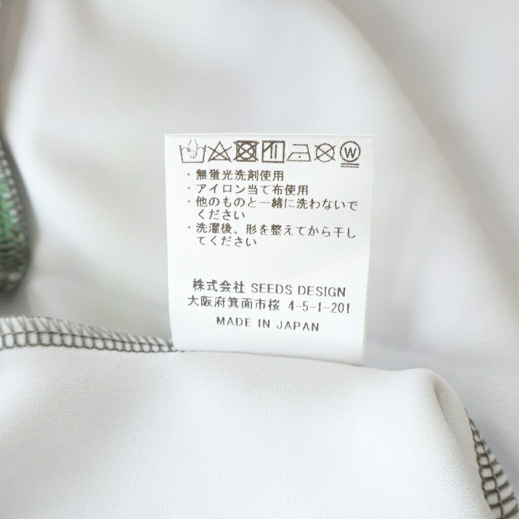 TALKING ABOUT THE ABSTRACTION(トーキング アバウト ザ アブストラクション) RAF MA-1 BOMBER JACKET PRINTED 総柄プリント プルオーバーパーカー グリーン NPT-DP-001