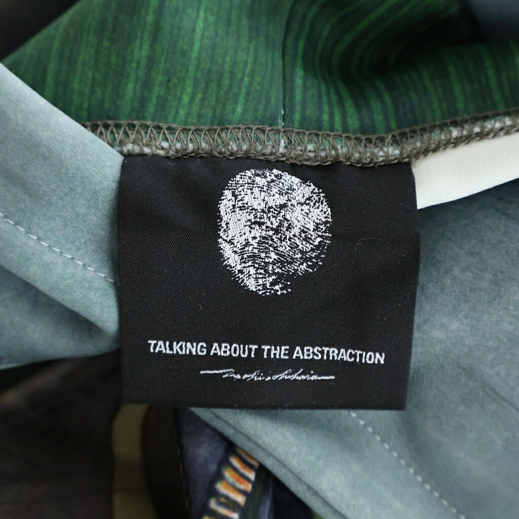TALKING ABOUT THE ABSTRACTION(トーキング アバウト ザ アブストラクション) RAF MA-1 BOMBER JACKET PRINTED 総柄プリント プルオーバーパーカー グリーン NPT-DP-001