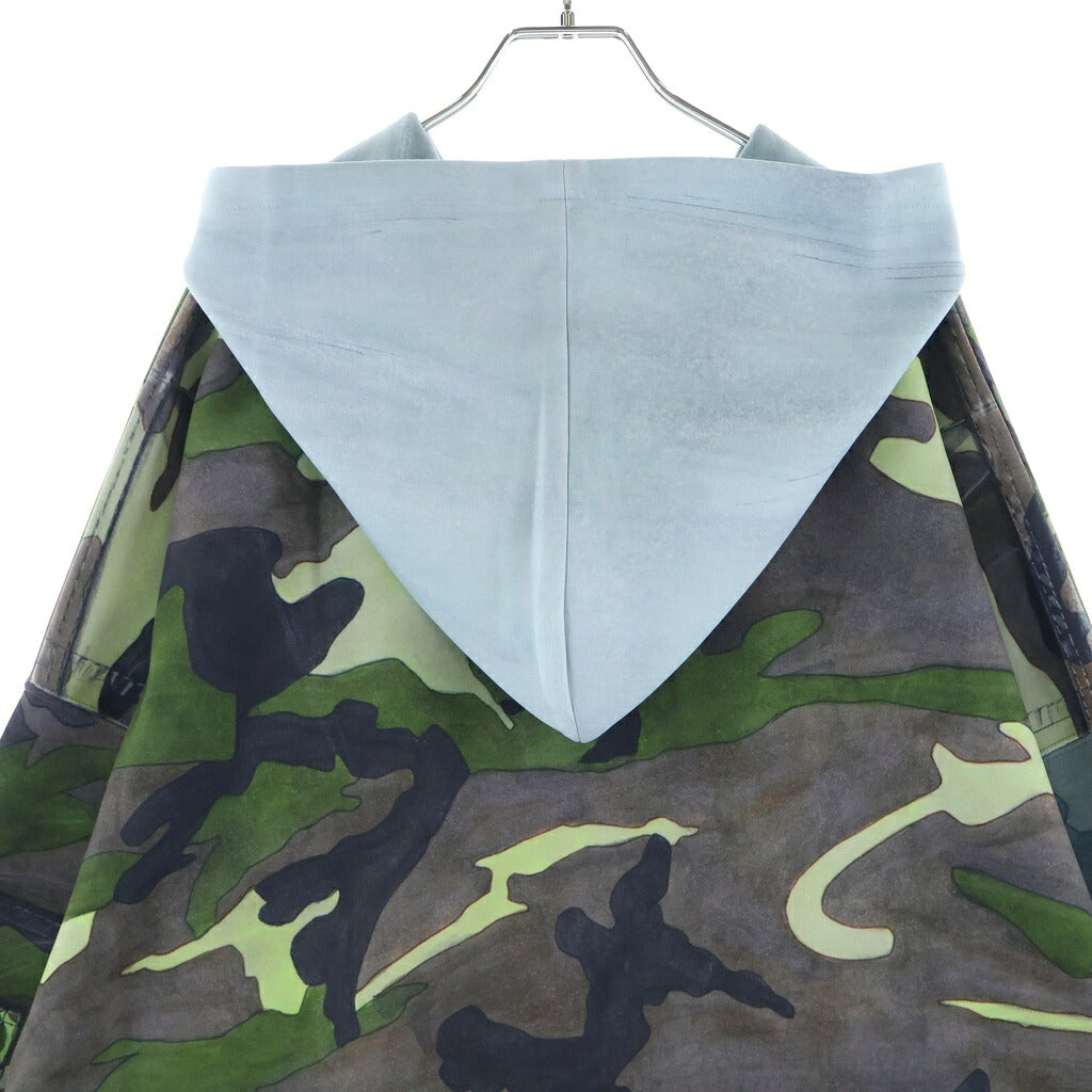 TALKING ABOUT THE ABSTRACTION(トーキング アバウト ザ アブストラクション) RAF MA-1 BOMBER JACKET PRINTED 総柄プリント プルオーバーパーカー グリーン NPT-DP-001