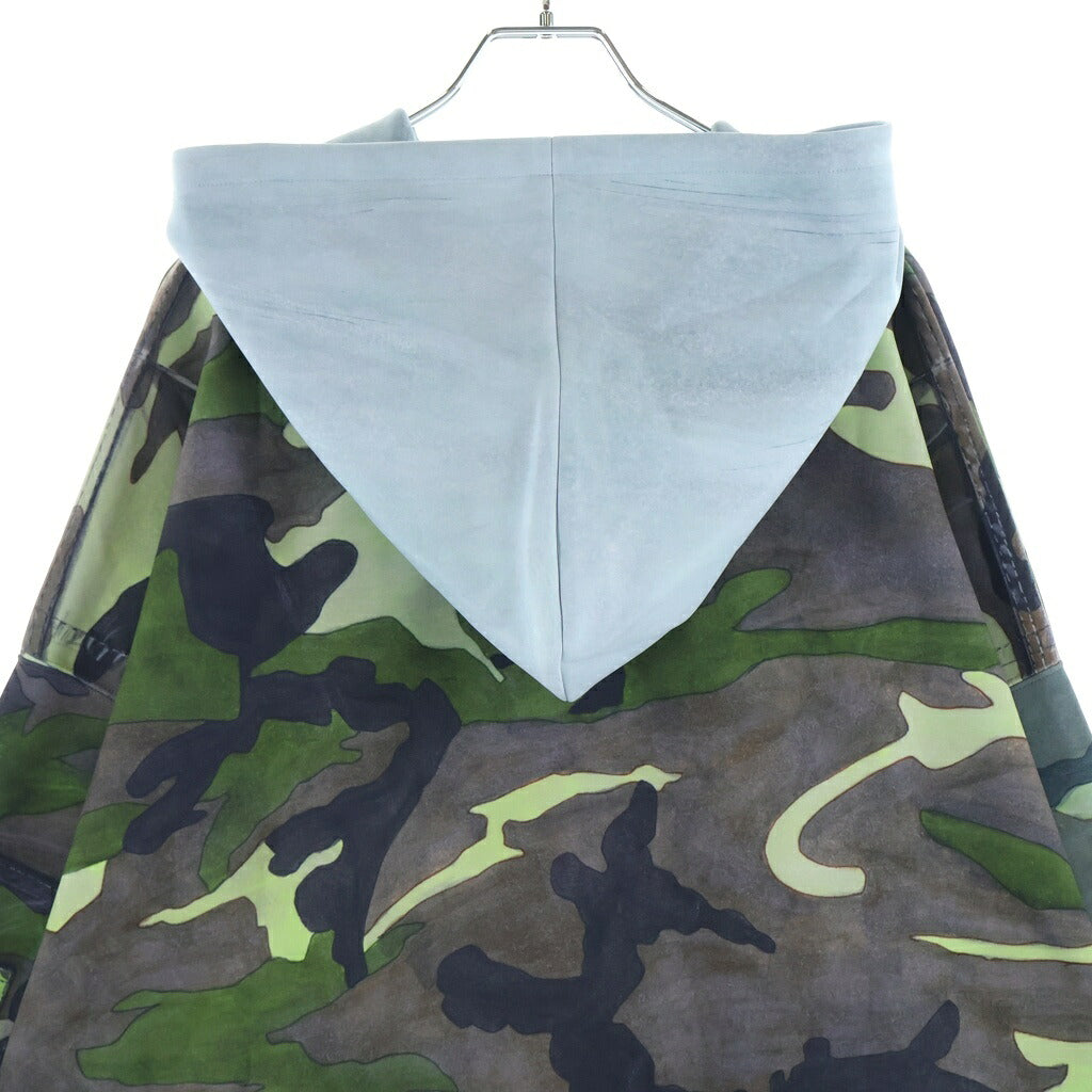 TALKING ABOUT THE ABSTRACTION(トーキング アバウト ザ アブストラクション) RAF MA-1 BOMBER JACKET PRINTED 総柄プリント プルオーバーパーカー グリーン NPT-DP-001
