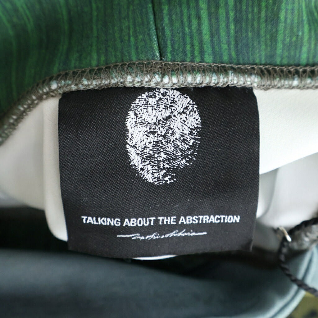 TALKING ABOUT THE ABSTRACTION(トーキング アバウト ザ アブストラクション) RAF MA-1 BOMBER JACKET PRINTED 総柄プリント プルオーバーパーカー グリーン NPT-DP-001