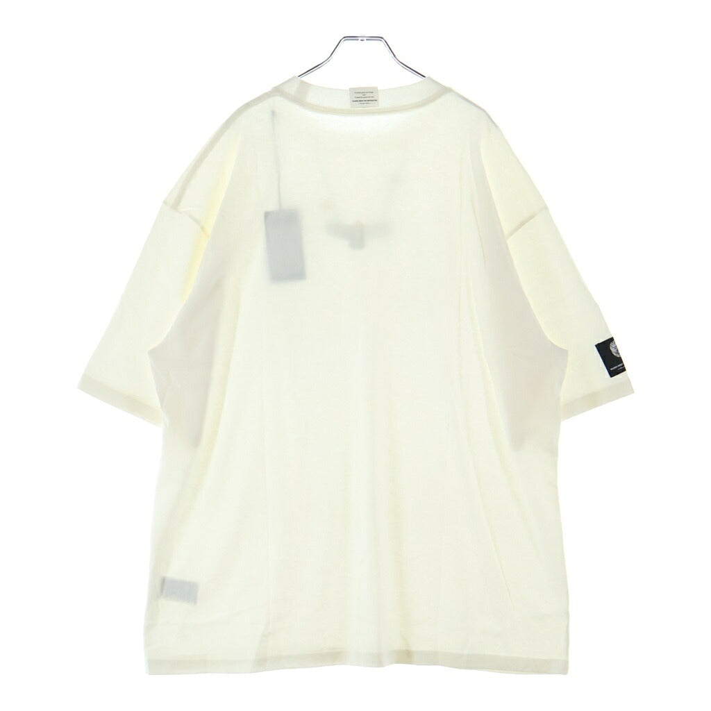 TALKING ABOUT THE ABSTRACTION(トーキング アバウト ザ アブストラクション) NATIVE TOP T-SHIRT イーグルプリント クルーネック 半袖Tシャツ ホワイト NPT-T-002