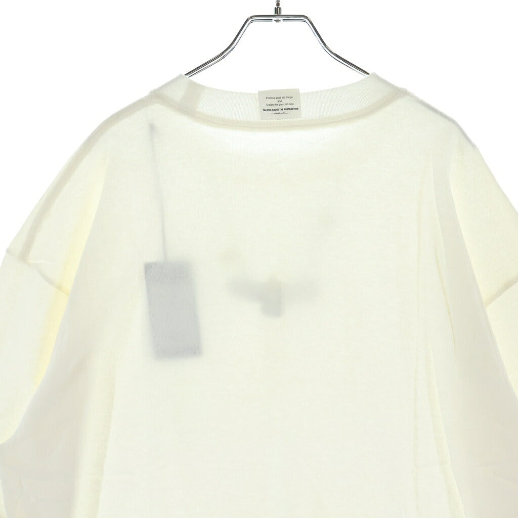 TALKING ABOUT THE ABSTRACTION(トーキング アバウト ザ アブストラクション) NATIVE TOP T-SHIRT イーグルプリント クルーネック 半袖Tシャツ ホワイト NPT-T-002