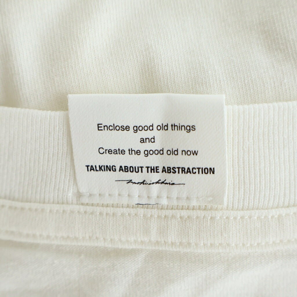 TALKING ABOUT THE ABSTRACTION(トーキング アバウト ザ アブストラクション) NATIVE TOP T-SHIRT イーグルプリント クルーネック 半袖Tシャツ ホワイト NPT-T-002