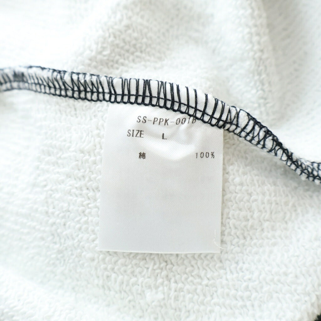 TALKING ABOUT THE ABSTRACTION(トーキング アバウト ザ アブストラクション) Chalse Photo Hoodie フォト総柄プリント プルオーバーパーカー ブラック SS-PPK-001B