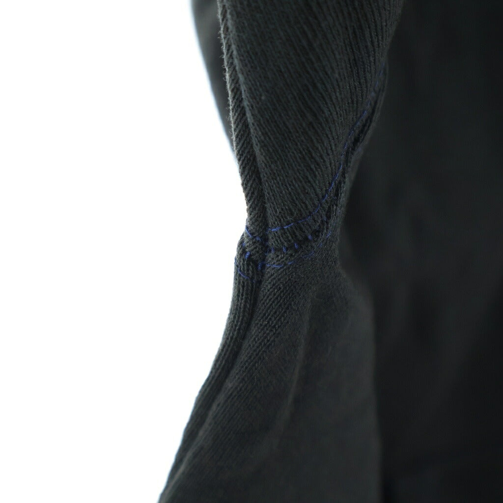 TALKING ABOUT THE ABSTRACTION(トーキング アバウト ザ アブストラクション) CROSS P/W PARKA クロスパッチ コットン プルオーバーパーカー ブラック 2526AW-PK-003