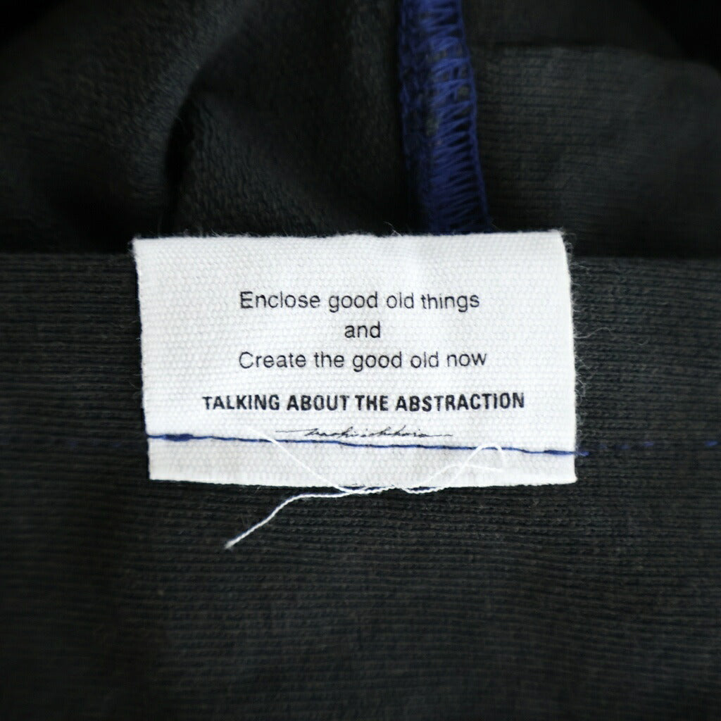 TALKING ABOUT THE ABSTRACTION(トーキング アバウト ザ アブストラクション) CROSS P/W PARKA クロスパッチ コットン プルオーバーパーカー ブラック 2526AW-PK-003