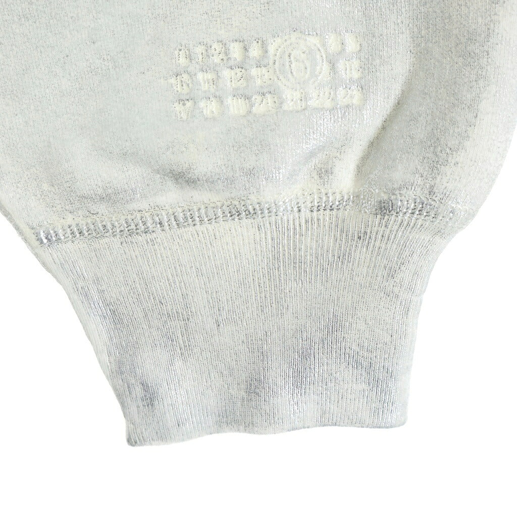 SUPREME(シュプリーム) 24SS ×MM6 Maison Margiela Foil Box Logo Hooded Sweatshirt エムエムシックスメゾンマルジェラ ボックスロゴ プルオーバーパーカー フーディー ホワイト