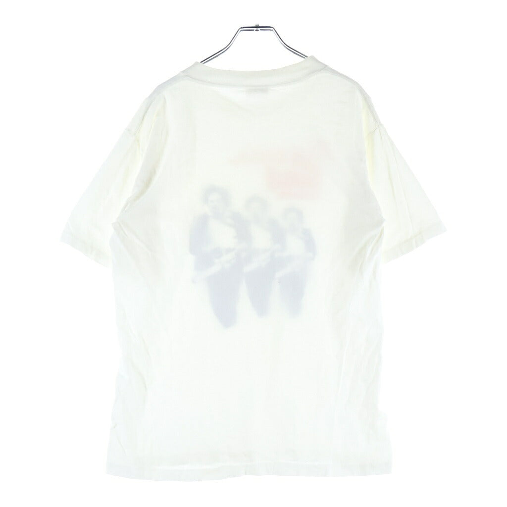 VINTAGE(ヴィンテージ) 90s The Texas Chain Saw Massacre テキサスチェーンソー フロントプリント クルーネック半袖Tシャツ ショートスリーブカットソー ホワイト
