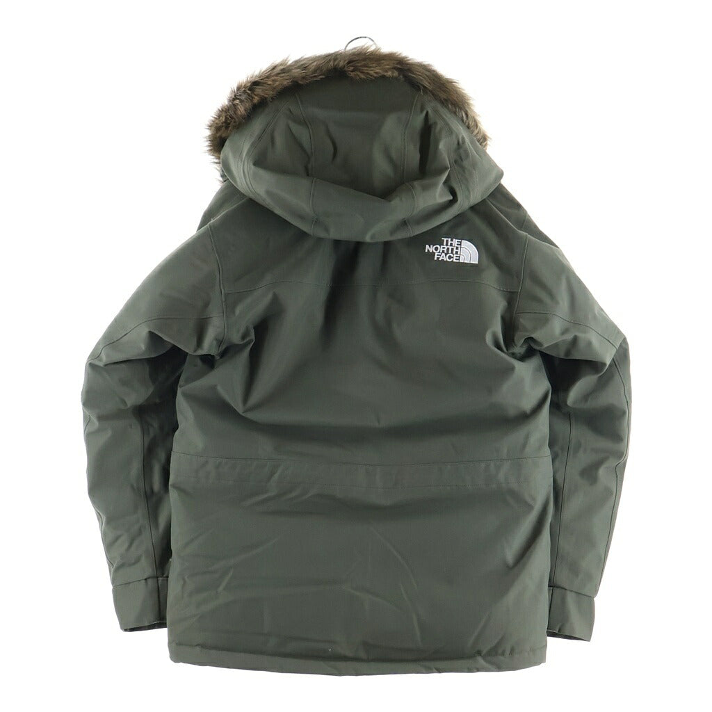 THE NORTH FACE(ザノースフェイス) ANTARCTICA PARKA アンタークティカパーカ フロントロゴエンブロイダリー ファーフーデッド ジップアップ ダウンジャケット カーキ #L ND92032