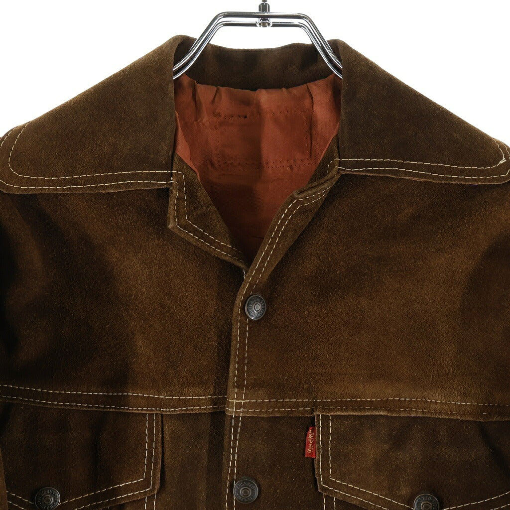Levi's(リーバイス) 70s BIGE ボタン裏52 スエード レザートラッカージャケット ブラウン