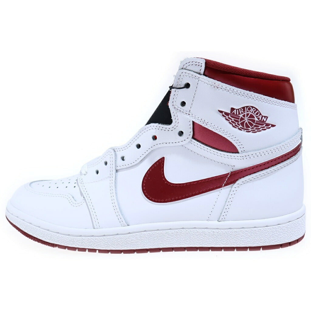 NIKE(ナイキ) AIR JORDAN 1 HIGH METALLIC BURGUNDY BQ4422-161 エアジョーダン1 85 ハイカットスニーカー メタリックバーガンディ ホワイト/レッド US10.5/28.5cm