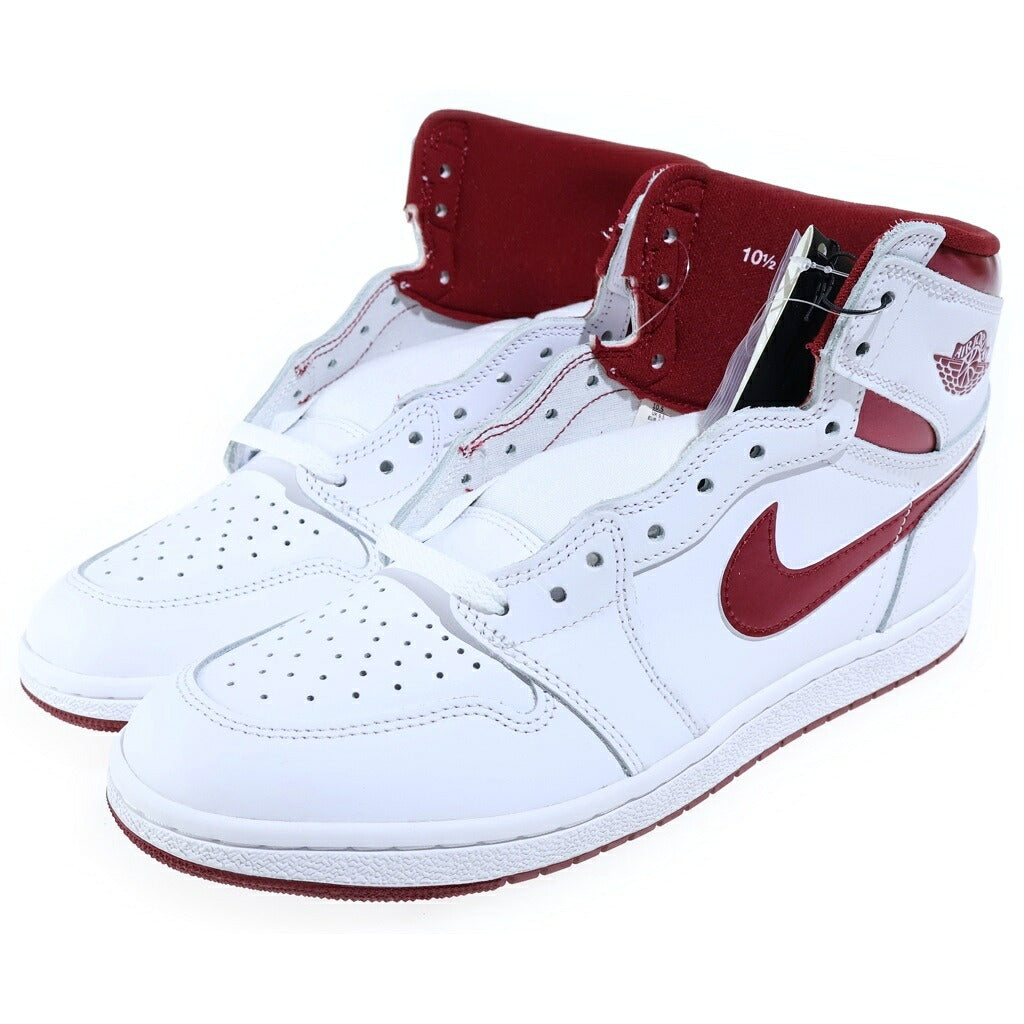 NIKE(ナイキ) AIR JORDAN 1 HIGH METALLIC BURGUNDY BQ4422-161 エアジョーダン1 85 ハイカットスニーカー メタリックバーガンディ ホワイト/レッド US10.5/28.5cm