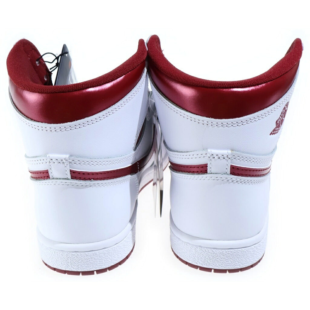 NIKE(ナイキ) AIR JORDAN 1 HIGH METALLIC BURGUNDY BQ4422-161 エアジョーダン1 85 ハイカットスニーカー メタリックバーガンディ ホワイト/レッド US10.5/28.5cm