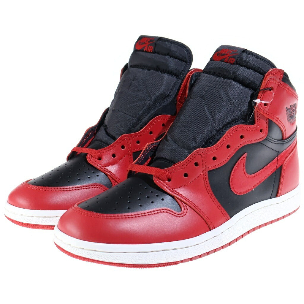 NIKE(ナイキ) AIR JORDAN 1 HIGH 85 VARSITY RED エアジョーダン1 バーシティレッド ハイカットスニーカー ブラック/レッド US10.5/28.5cm BQ4422-600