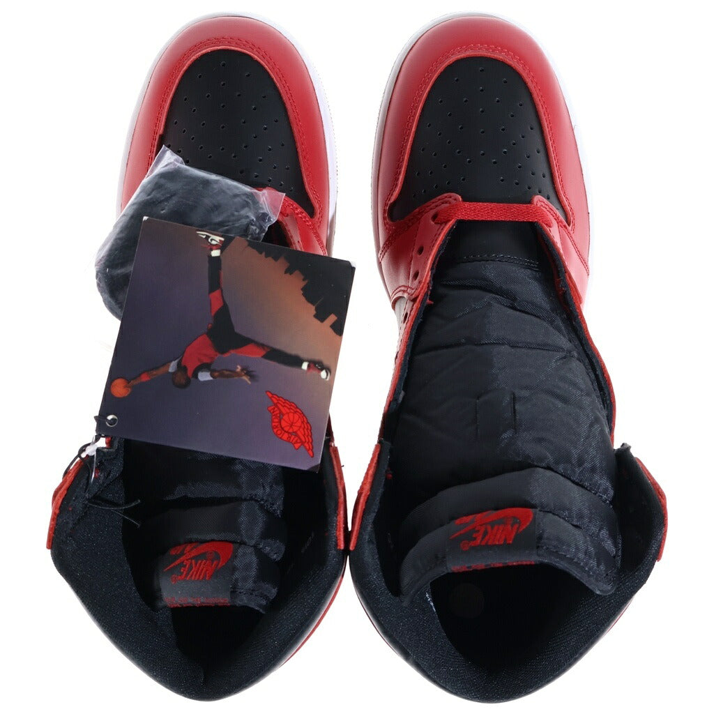 NIKE(ナイキ) AIR JORDAN 1 HIGH 85 VARSITY RED エアジョーダン1 バーシティレッド ハイカットスニーカー ブラック/レッド US10.5/28.5cm BQ4422-600