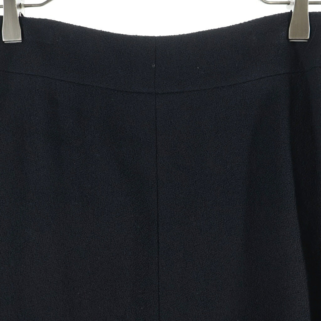 CHANEL(シャネル) 08AW ウール 裾折り返し レディース スカート ブラック P34106