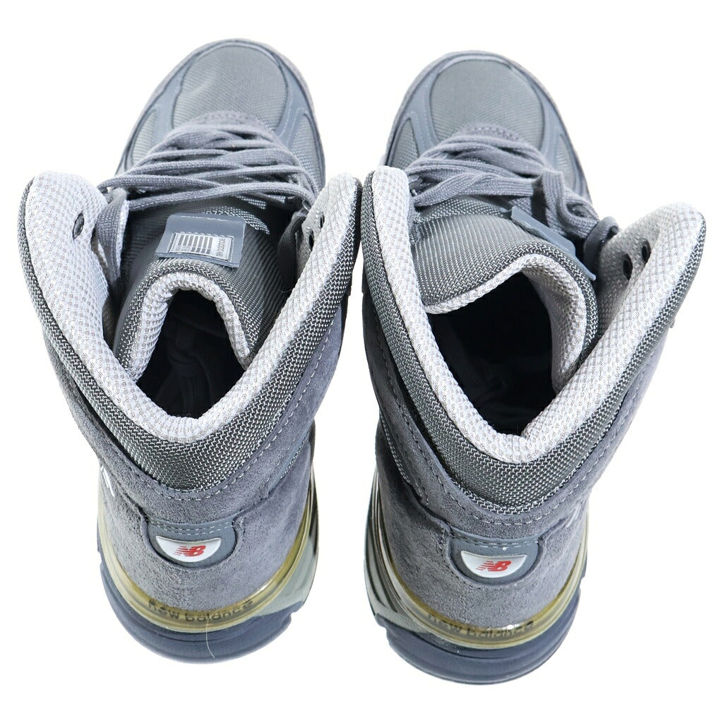 New Balance(ニューバランス) 990 V4 スウェード ハイカット スニーカー グレー US9.5/27.5cm MO990GR4