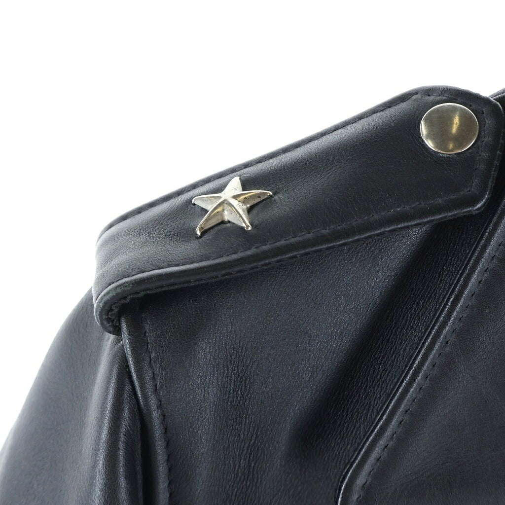 SCHOTT(ショット) ONESTAR TALL ワンスター 中綿 カウレザー ダブルライダースジャケット ブラック 7164