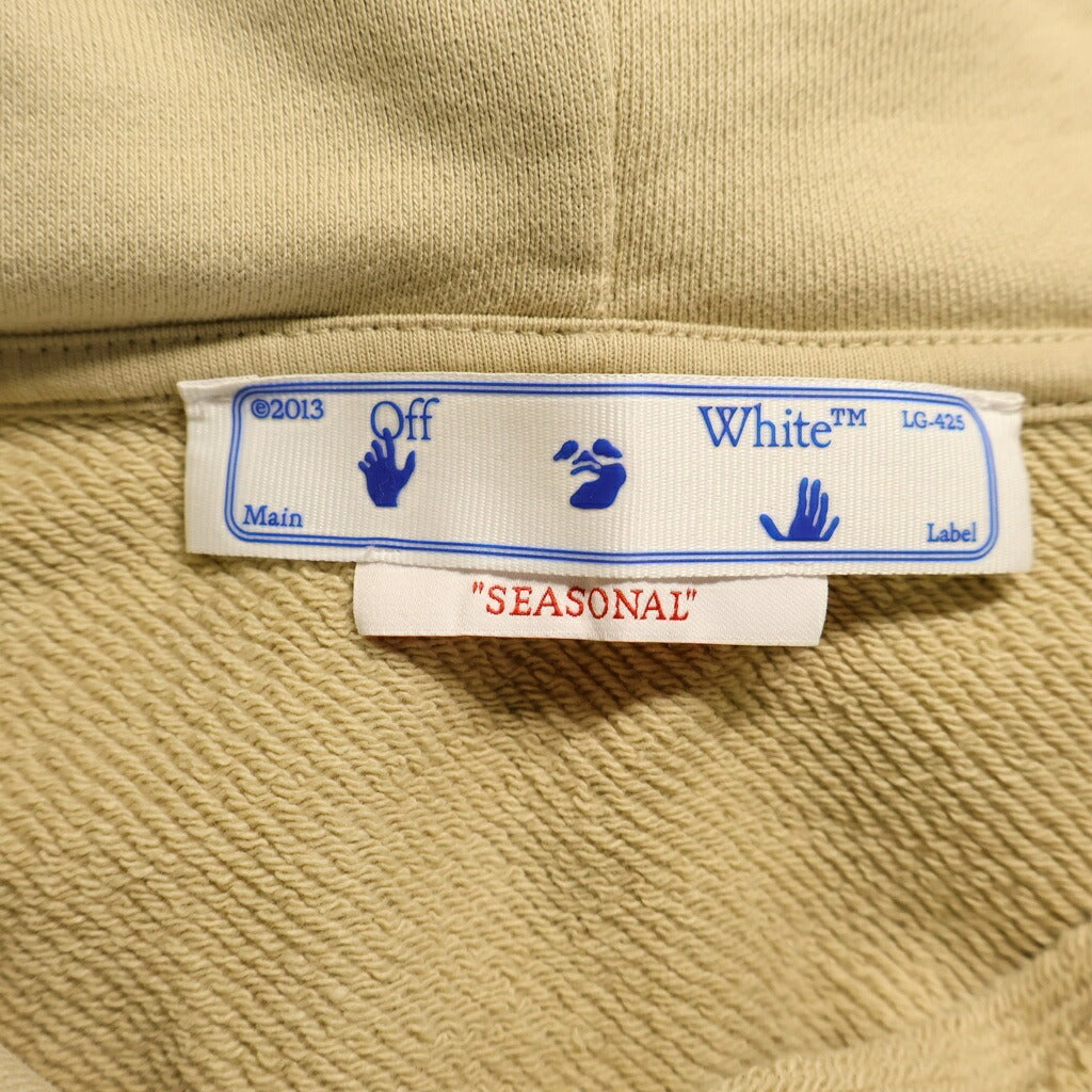 OFF-WHITE(オフホワイト) 22SS グラフィティ アウトライン スケート ダークサンド プルオーバースウェットパーカー ベージュ OMBB085S22FLE010 OMBB085S22FLE0101710