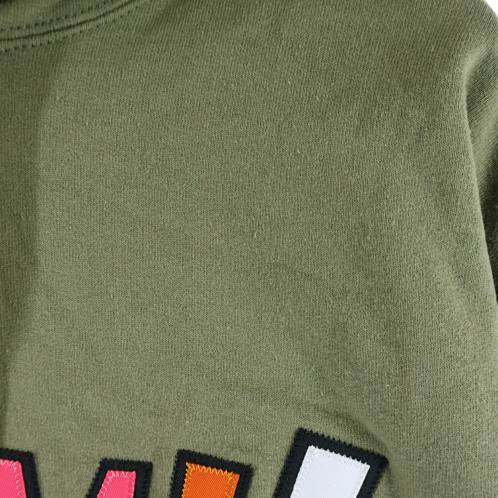 SUPREME(シュプリーム) 21AW × WTAPS Sic em! Hooded Sweatshirt フロントロゴ刺繍 プルオーバーパーカーフーディー カーキ