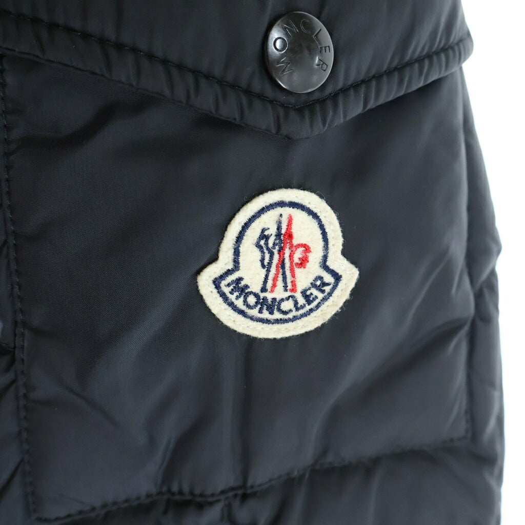 MONCLER(モンクレール) 15AW BERRIAT ベリア ロゴワッペン ジップアップ ダウンジャケット ブラック A20914198205