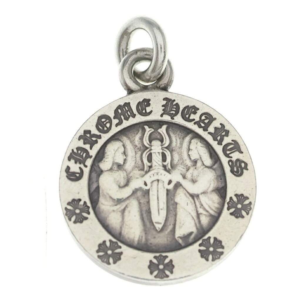CHROME HEARTS(クロムハーツ) CHRM ANGL MDL V2 エンジェルメダルチャーム ペンダントトップ シルバーBCA229
