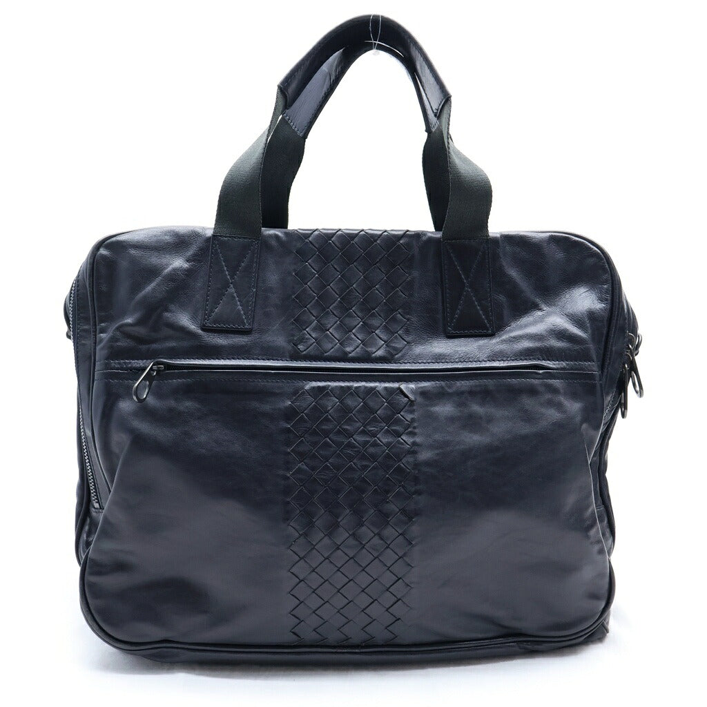 BOTTEGA VENETA(ボッテガヴェネタ) イントレチャート レザー ビジネスバッグ ハンドバッグ ブラック 245173 VN031