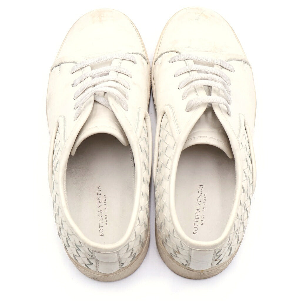 BOTTEGA VENETA(ボッテガヴェネタ) イントレチャート レザー ローカットスニーカー ホワイト