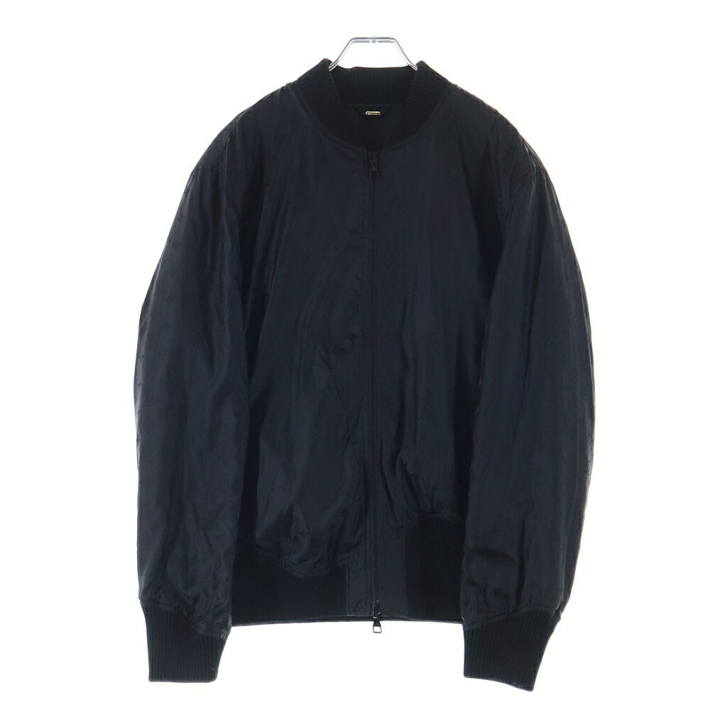 LOUIS VUITTON(ルイヴィトン) モノグラム リバーシブル レザーナイロン ジップアップブルゾン ジャケット ブラック HIL47WTKV