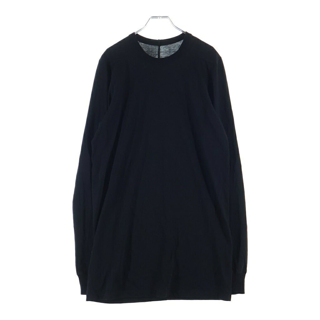 Rick Owens(リックオウエンス) 25AW LEVEL LS T レベル ロングスリーブ クルーネックカットソー Tシャツ ブラック RU02E1266-JA