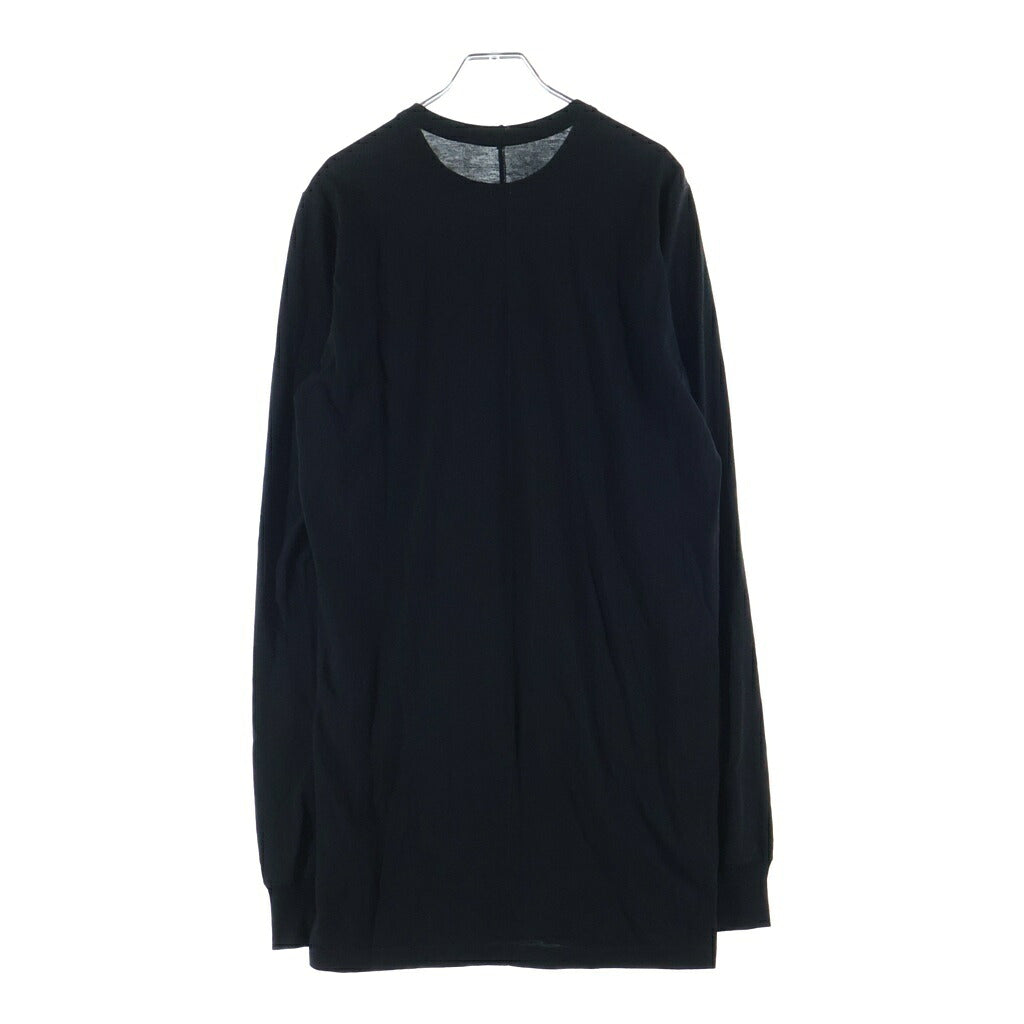 Rick Owens(リックオウエンス) 25AW LEVEL LS T レベル ロングスリーブ クルーネックカットソー Tシャツ ブラック RU02E1266-JA